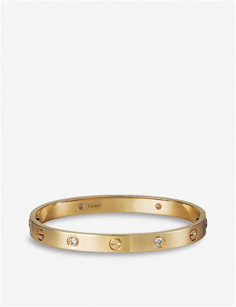 gold cartier bracelet women|cartier diamond bracelet selfridges.